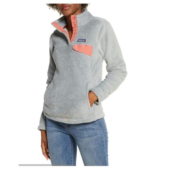 PATAGONIA RE TOOLED 1/4 SNAP FLEECE PULLOVER IN GRAY, SZ LARGE - Picture 3 of 16